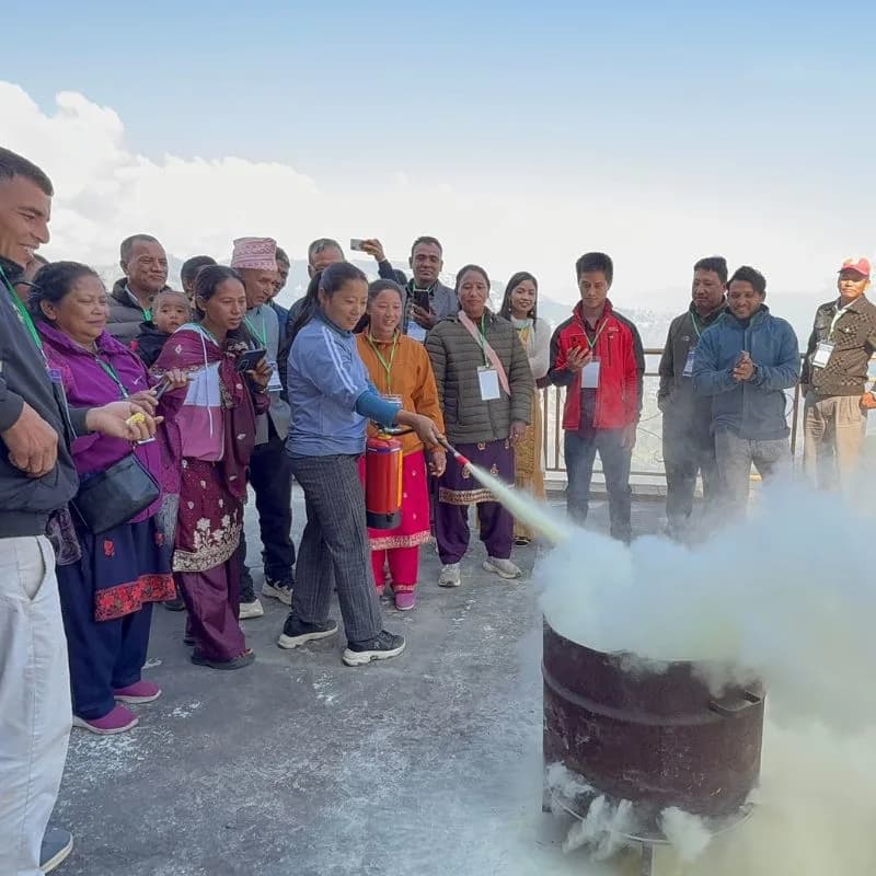 Fire Safety Training in Nepal