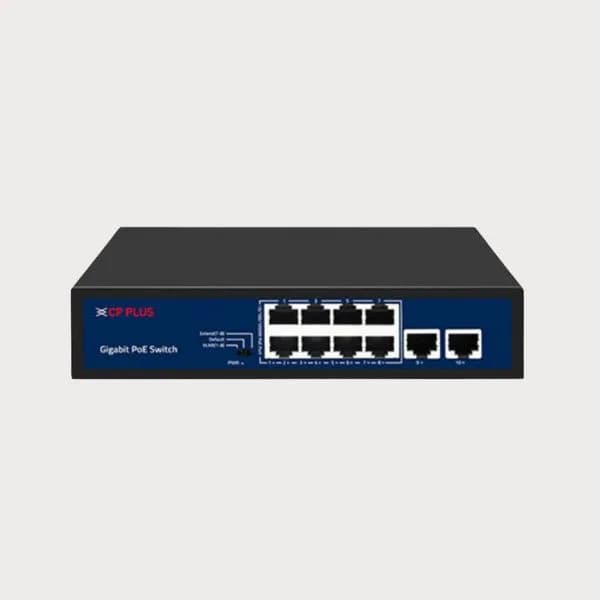CP-DNW-GPU8G2-96-V4 10 Ports Switch with 8 Gigabit PoE Ports & 2 Gigabit Uplink Ports